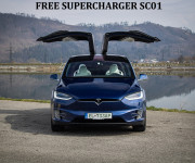Tesla Model X 75D Free Supercharging SC01, 6 miestna, Ťažné, TOP konfigurácia