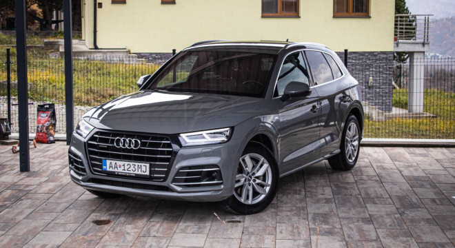 Audi Q5 50 TFSIe Sline Quattro PHEV, Vzduch, B&O sound, Záruka, nelakované, el. ťažné