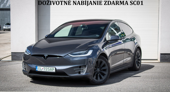 Tesla Model X 90D Premium 7-miestne, Free Supercharger SC01, Carbon, ťažné, odpočet DPH