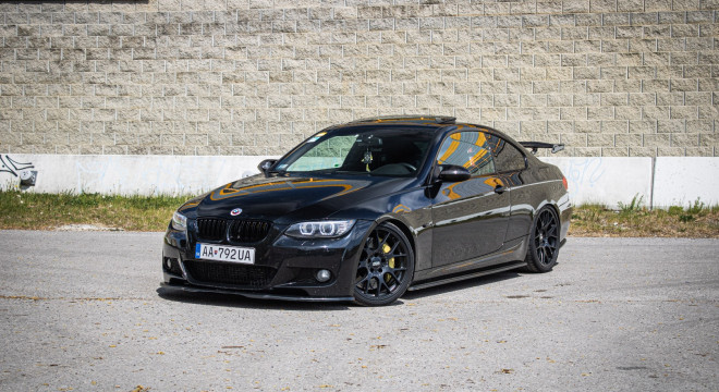 BMW e92 335i manuál, komplet vyladená, podvozok, motor, výfuk, 4 mapy, 580PS etanol
