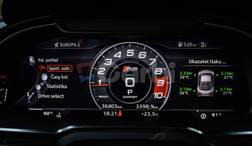 Audi R8 RWS 5.2 FSI V10 1 of 999 špeciálna edícia, polep, nové brzdy, karbón