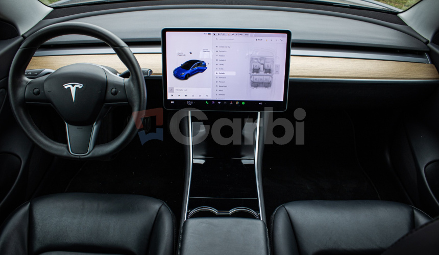 Tesla Model 3 Long Range, Premium Sound, Ťažné, Deep Blue Met, po servise, DPH