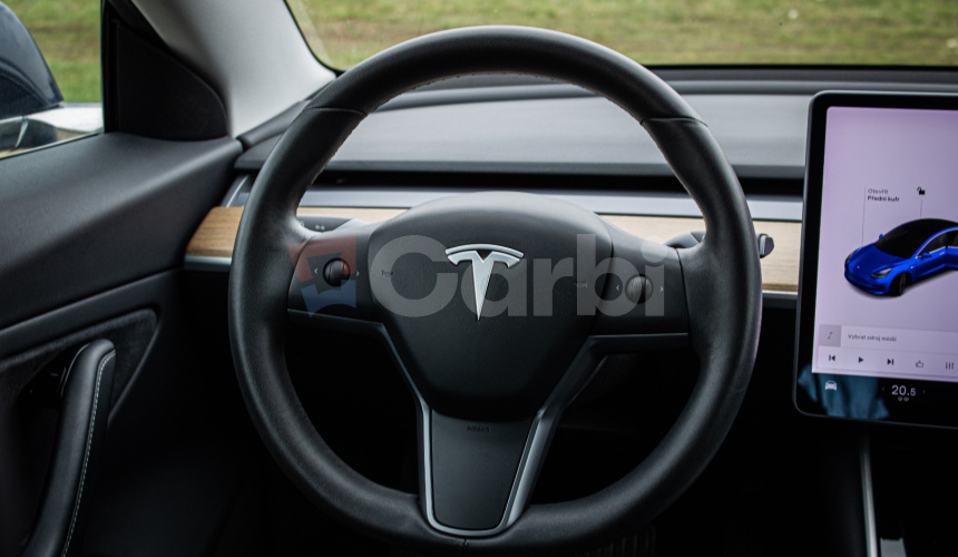 Tesla Model 3 Long Range, Premium Sound, Ťažné, Deep Blue Met, po servise, DPH