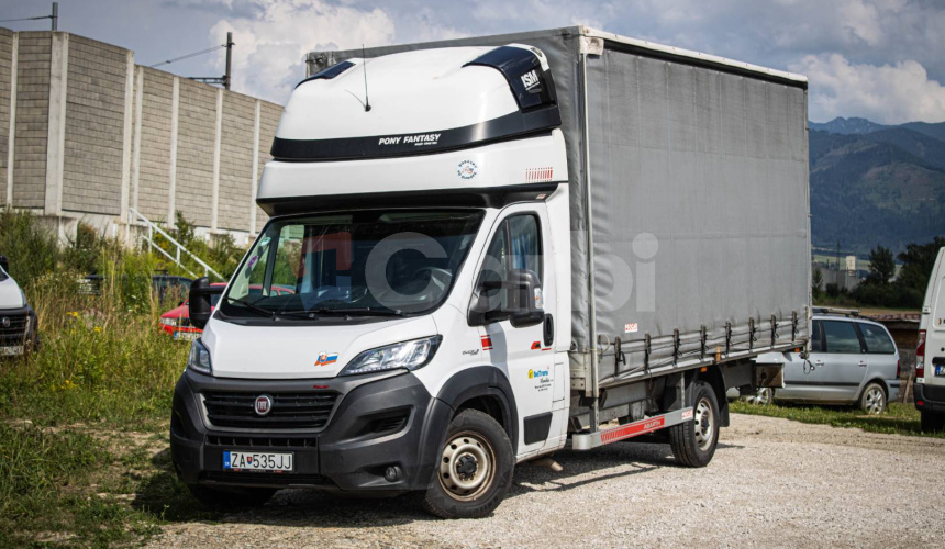 Fiat Ducato Podvozok 2,3 diesel, Slovenské, 10 paleťák, nadstavba PONY, webasto, vzduch