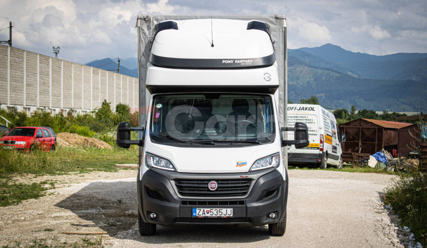 Fiat Ducato Podvozok 2,3 diesel, Slovenské, 10 paleťák, nadstavba PONY, webasto, vzduch