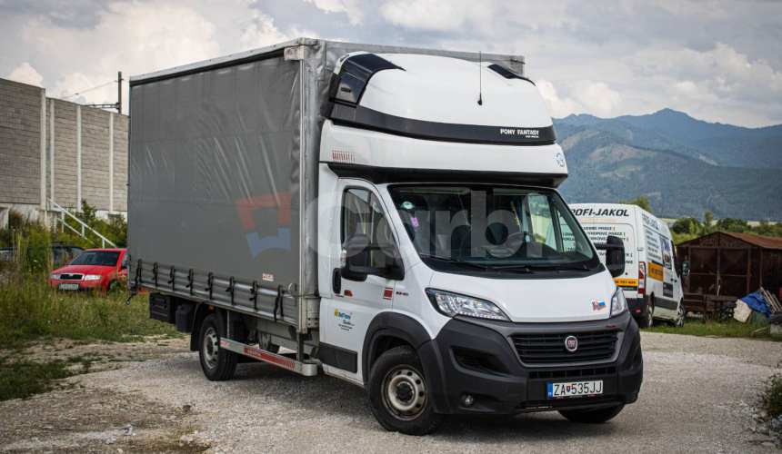 Fiat Ducato Podvozok 2,3 diesel, Slovenské, 10 paleťák, nadstavba PONY, webasto, vzduch