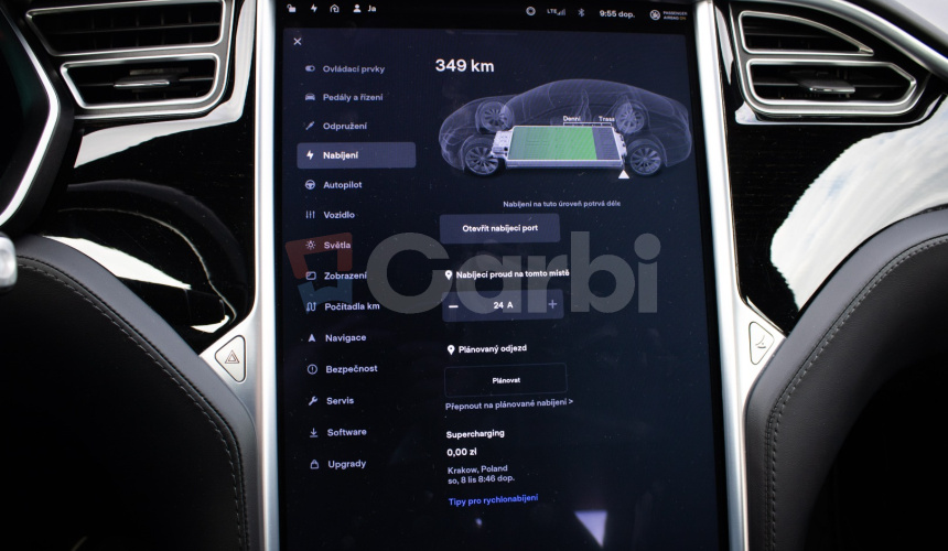 Tesla Model S 75D 97% SOH Free Supercharger SC01, Hardvér 2.5, veľmi pekný stav, záruka