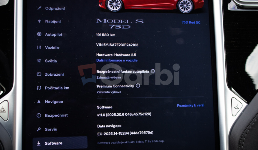 Tesla Model S 75D 97% SOH Free Supercharger SC01, Hardvér 2.5, veľmi pekný stav, záruka