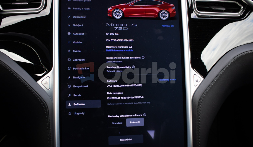 Tesla Model S 75D 97% SOH Free Supercharger SC01, Hardvér 2.5, veľmi pekný stav, záruka
