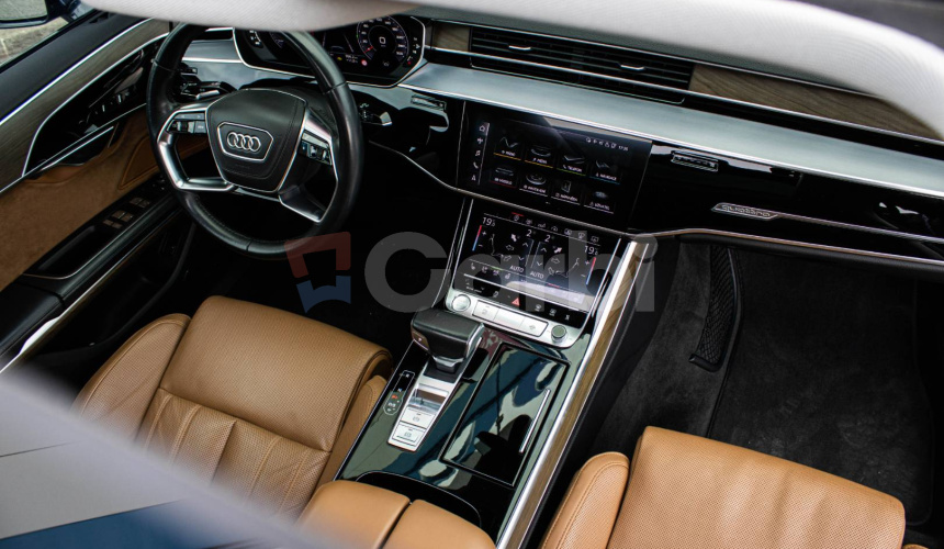 Audi A8 55 3.0 TFSI V6 MHEV Quattro Tiptronic Black, Soft-close,HUD, Webasto