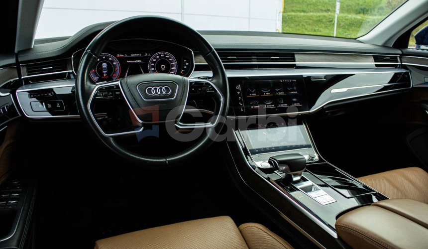 Audi A8 55 3.0 TFSI V6 MHEV Quattro Tiptronic Black, Soft-close,HUD, Webasto