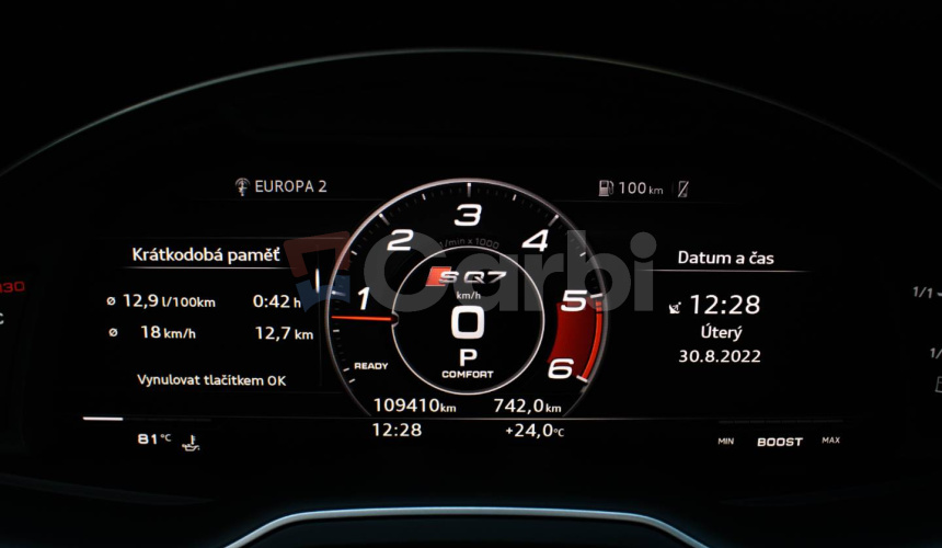 Audi SQ7 Matrix, Webasto, Head-UP, asistenti, 360° kamera, Nočné videnie, Nové 143 000€