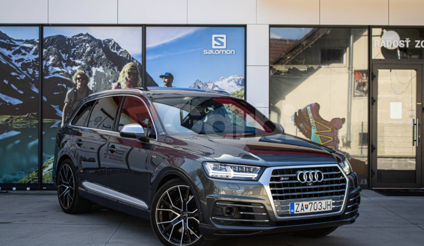 Audi SQ7 Matrix, Webasto, Head-UP, asistenti, 360° kamera, Nočné videnie, Nové 143 000€