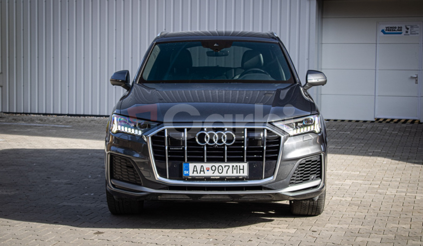 Audi Q7 50 TDI MHEV Quattro Sline, 1. majiteľ, SK, natáčanie nápravy, softclose,laser
