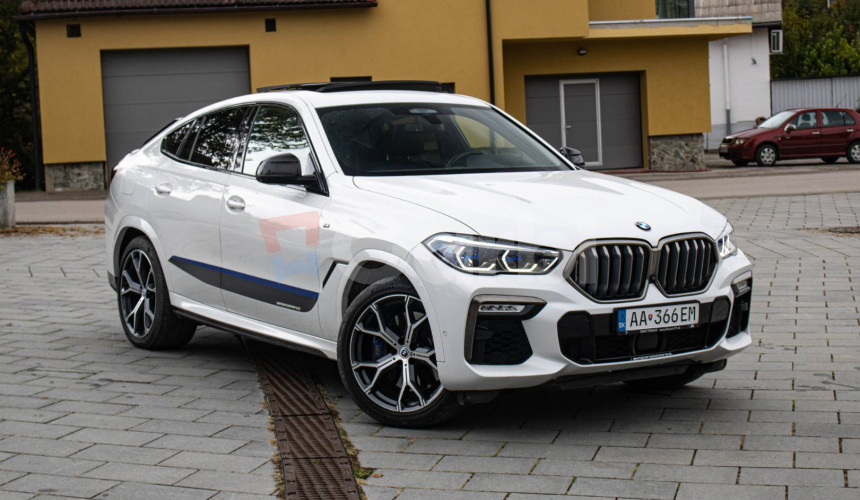 BMW X6 M50i soft close, first class packet, iconic glow, natáčanie zadnej nápravy