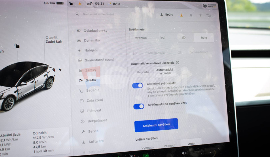 Tesla Model 3 Long Range Refresh 86% SOH, Matrix LED, Tepelko, odpočet DPH