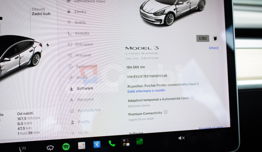Tesla Model 3 Long Range Refresh SOH 86%, Matrix LED, Tepelko, odpočet DPH