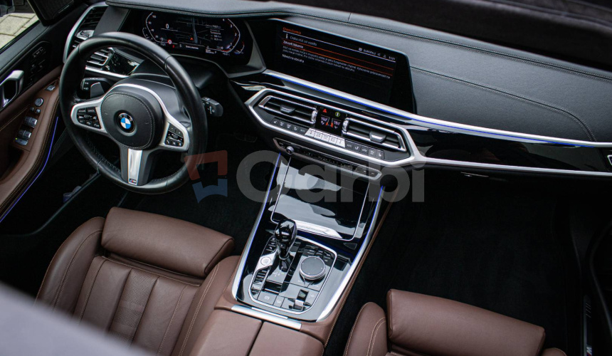 BMW X7 40d xDrive Msport, Servis grátis, Laser, soft-close, Pano sky lounge, DPH