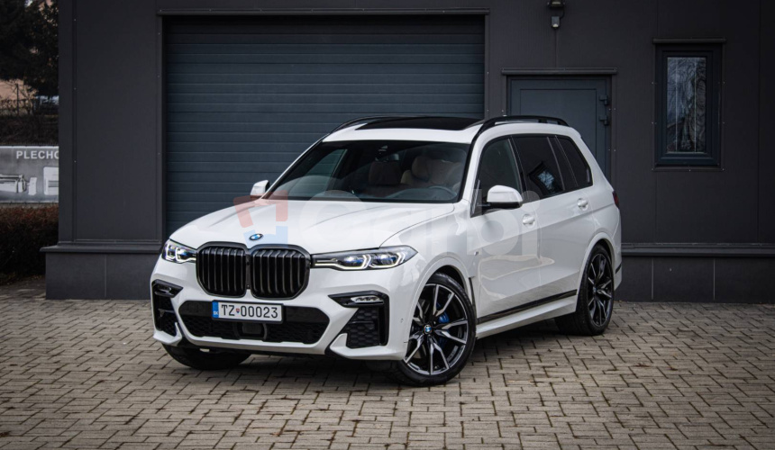 BMW X7 40d xDrive Msport, Servis grátis, Laser, soft-close, Pano sky lounge, DPH