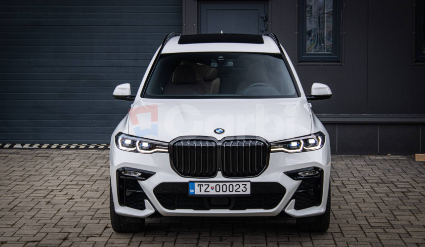 BMW X7 40d xDrive Msport, Servis grátis, Laser, soft-close, Pano sky lounge, DPH