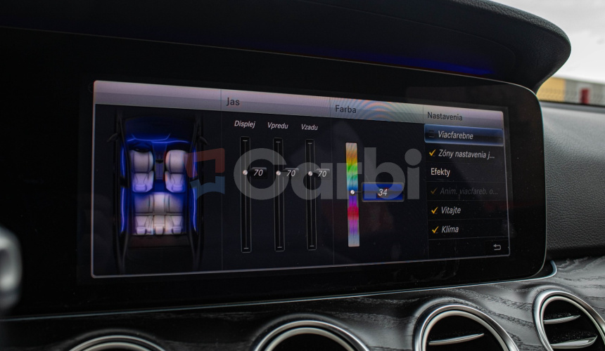 Mercedes-Benz E trieda Kombi E200D, 110kW, 9G TRONIC, Panorama, Virtual, Burmester, Vzduch