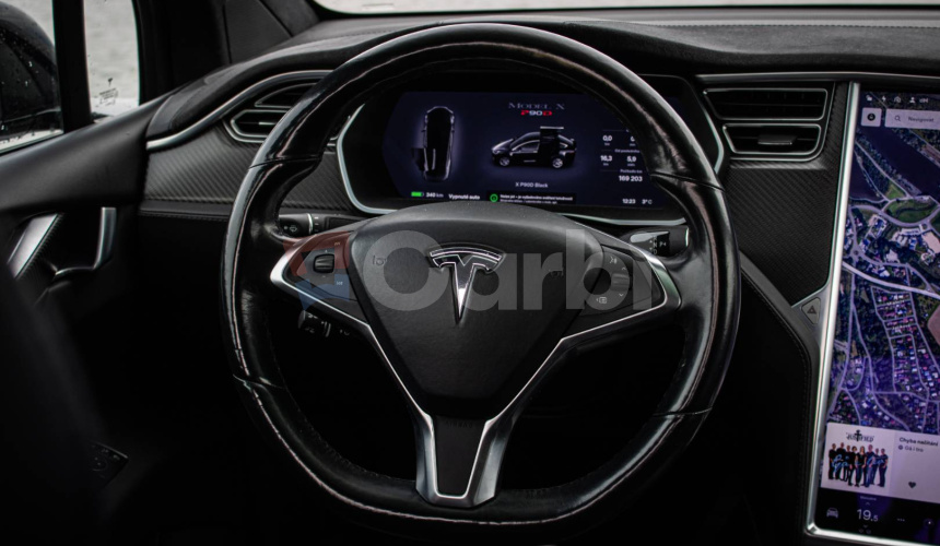 Tesla Model X 90D Ludicrous 700PS 7 miest, Free Supercharger SC01, SOH 98%, CCS adaptér