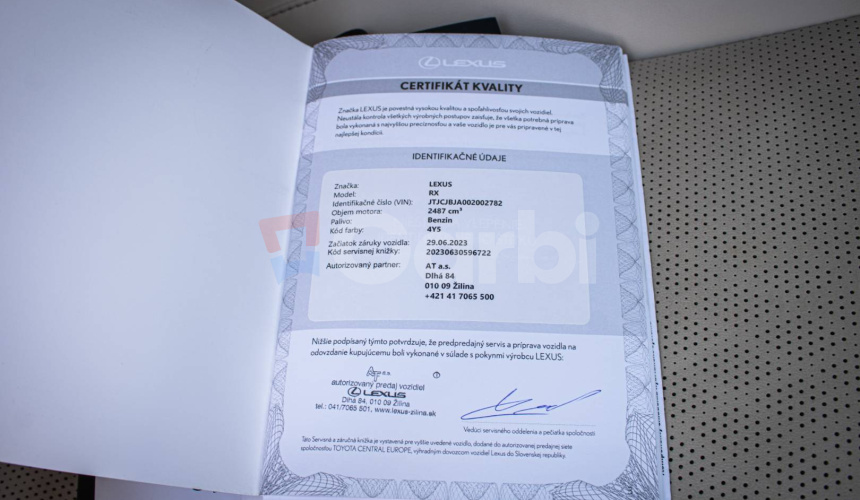 Lexus RX 350h Executive, 1. Majiteľ, Slovenské, Nelakované, vo fólii, Medená sonic, DPH