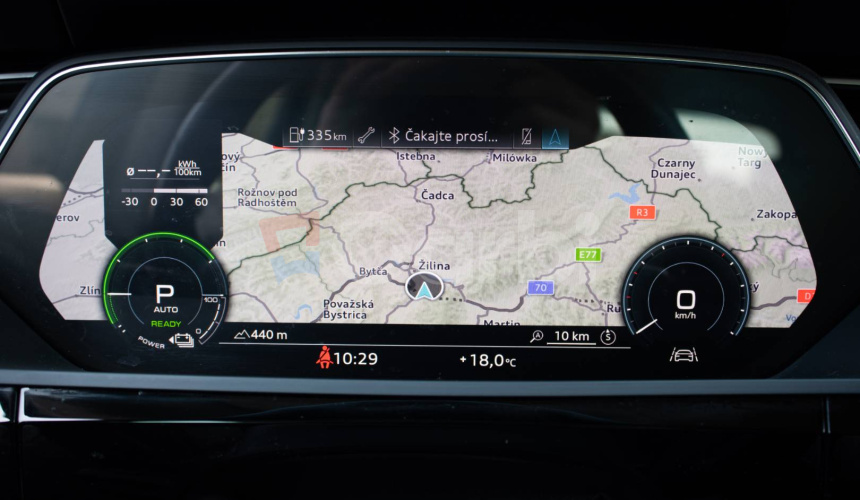 Audi E-tron 55 quattro, webasto, vzduchový podvozok, ťažné, DPH, SOH 87%