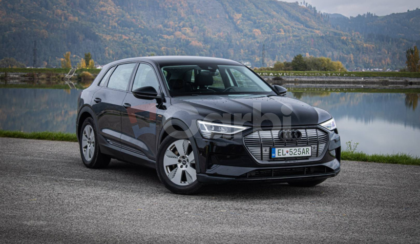 Audi E-tron 55 quattro, webasto, vzduchový podvozok, ťažné, DPH, SOH 87%