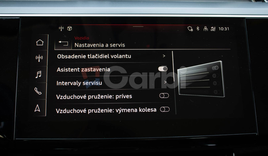 Audi E-tron 55 quattro, webasto, vzduchový podvozok, ťažné, DPH, SOH 87%
