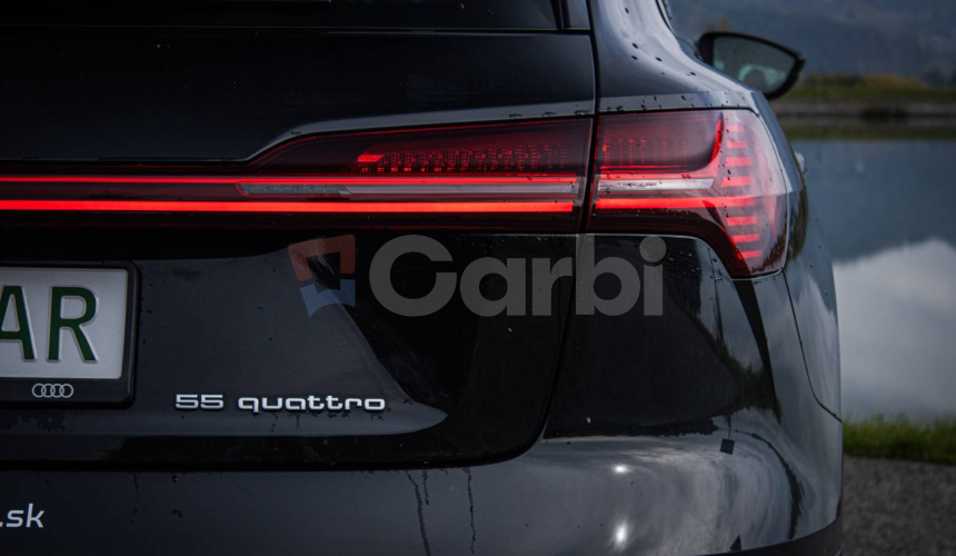 Audi E-tron 55 quattro, webasto, vzduchový podvozok, ťažné, DPH, SOH 87%