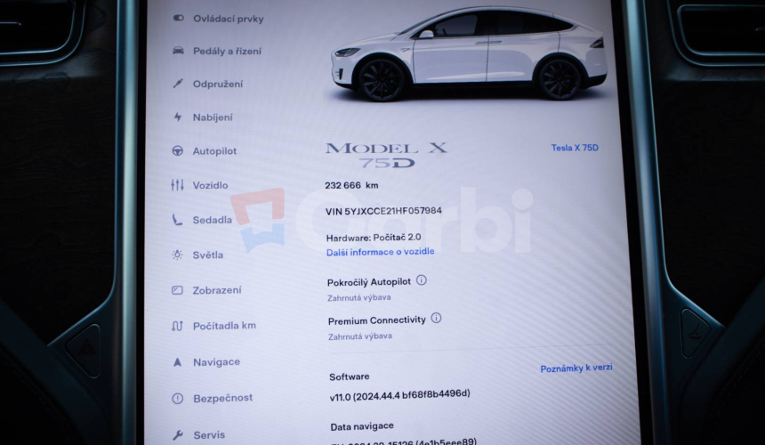 Tesla Model X 75D free supercharger, EAP, 6 miestna verzia, vyservisovaný podvozok, CCS ad.