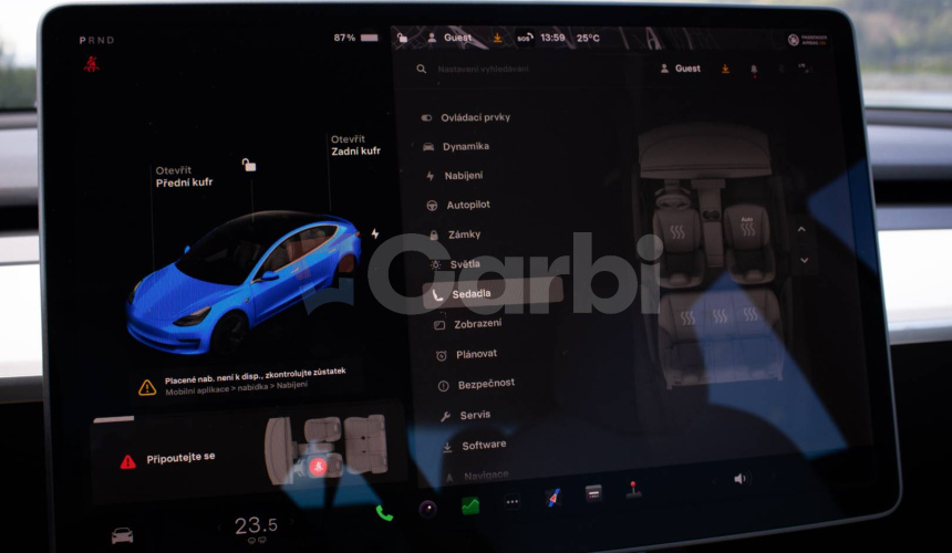 Tesla Model 3 Long Range 4x4 Premium Sound, Biely interiér, odpočet DPH