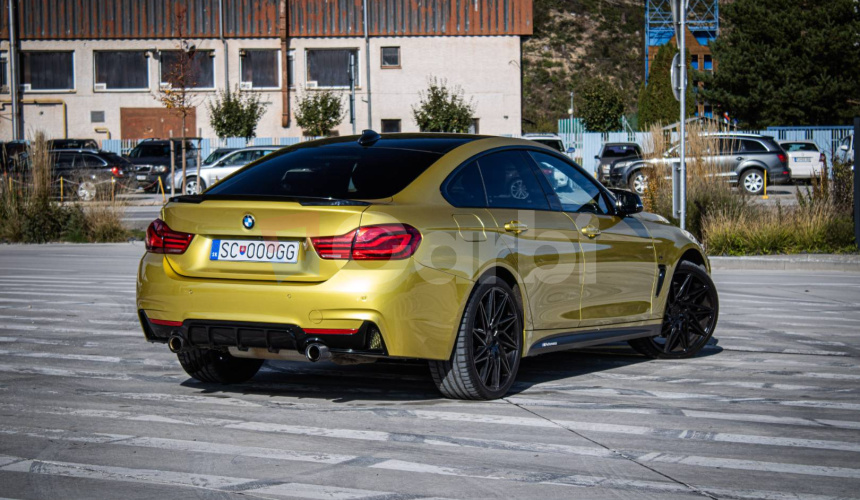 BMW Rad 4 Gran Coupé M440i xDrive M Performance, M výfuk, HUD, Harman Kardon, Austin Yellow, TO