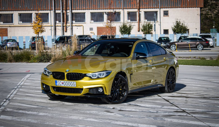 BMW Rad 4 Gran Coupé M440i xDrive M Performance, M výfuk, HUD, Harman Kardon, Austin Yellow, TO
