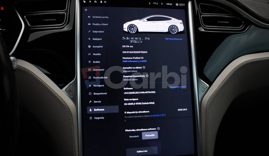 Tesla Model S 75D Free Supercharging, SOH 92%, Vzduch, Panoráma, Dechrom