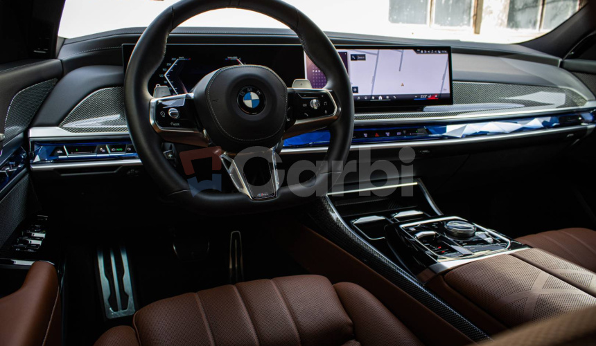 BMW Rad 7 740d xDrive M Pro, Merino Tartufo, TV, Massage, Crystal, Sky Lounge, Carbon, TOP