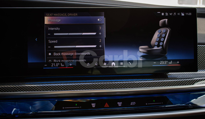 BMW Rad 7 740d xDrive M Pro, Merino Tartufo, TV, Massage, Crystal, Sky Lounge, Carbon, TOP