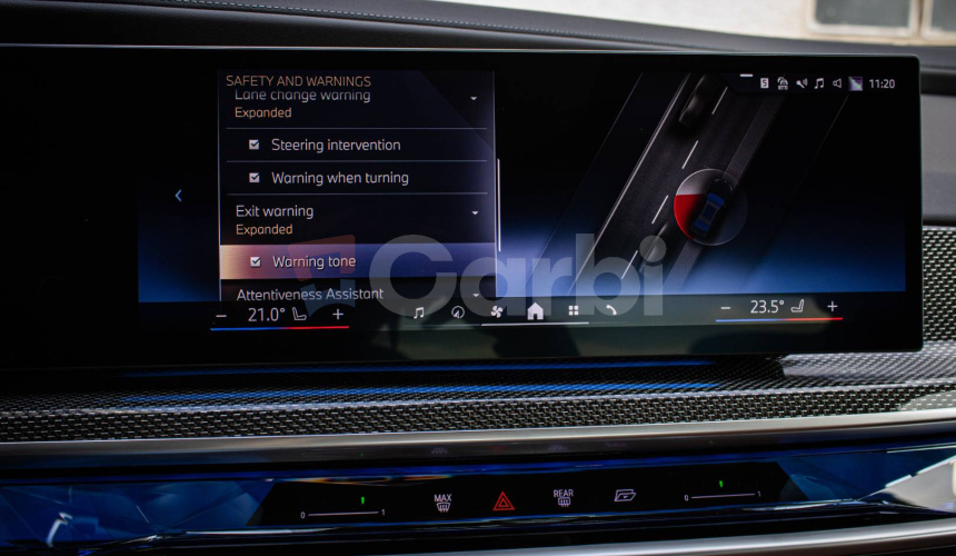 BMW Rad 7 740d xDrive M Pro, Merino Tartufo, TV, Massage, Crystal, Sky Lounge, Carbon, TOP