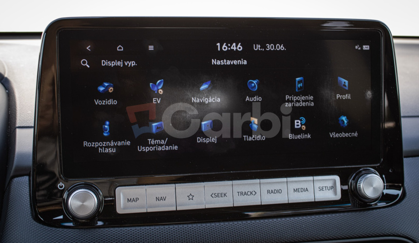 Hyundai Kona Electric+ 64kWh batéria 98% SOH, slovenské s históriou, HUD, Krell audio, DPH