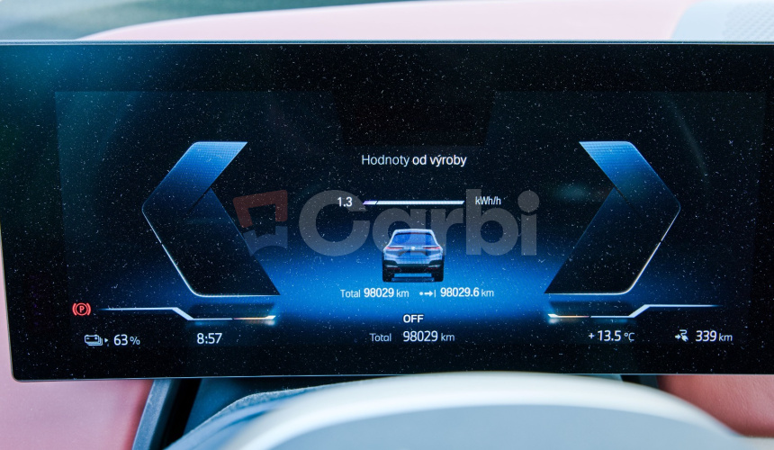 BMW iX 50 xDrive 385kw 523HP TOP Výbava, Nappa koža, 115kw batéria