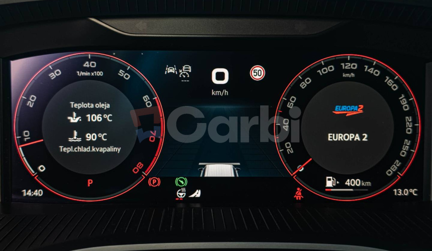 Škoda Octavia Combi VRS 195kW DSG Webasto, Virtual Cockpit