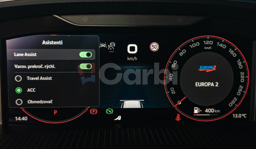 Škoda Octavia Combi VRS 195kW DSG Webasto, Virtual Cockpit