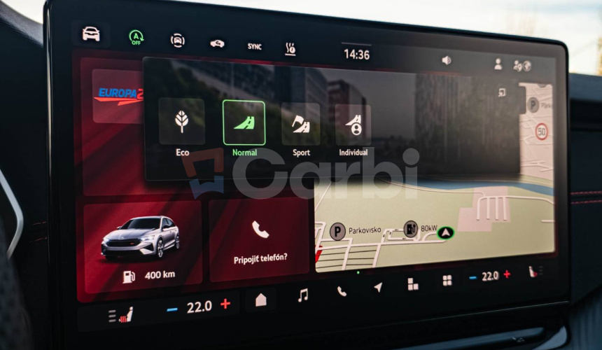 Škoda Octavia Combi VRS 195kW DSG Webasto, Virtual Cockpit