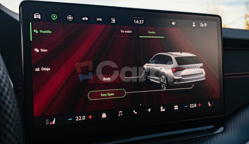 Škoda Octavia Combi VRS 195kW DSG Webasto, Virtual Cockpit