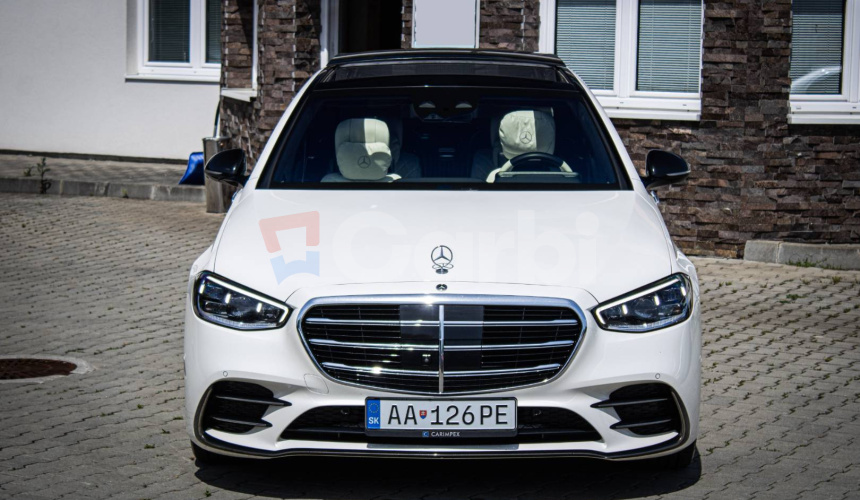 Mercedes-Benz S trieda Sedan 580e L 4MATIC Manufaktur, Slovenské, Nelakované, V záruke, Pano, D