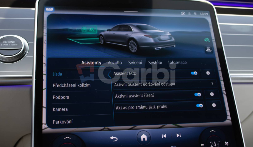 Mercedes-Benz S trieda Sedan 580e L 4MATIC Manufaktur, Slovenské, Nelakované, V záruke, Pano, D