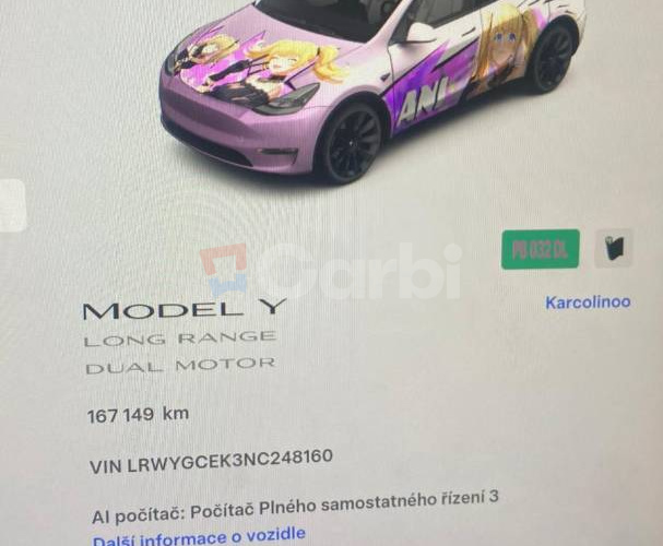 Tesla Model Y Long Range Ryzen FSD balík, 1. majiteľ, tepelné čerpadlo, biely interiér, DPH