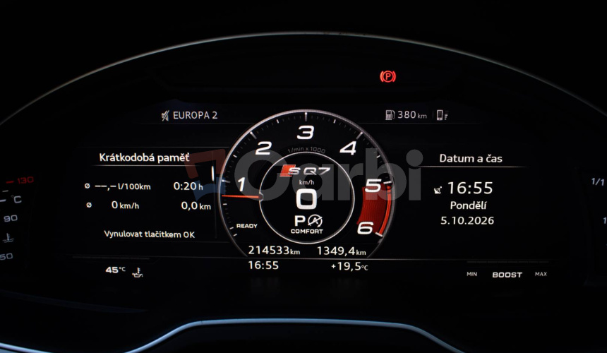 Audi SQ7 4.0 TDI V8 Quattro Tiptronic, Black Optik, Matrix LED, R22,Po veľkom servise
