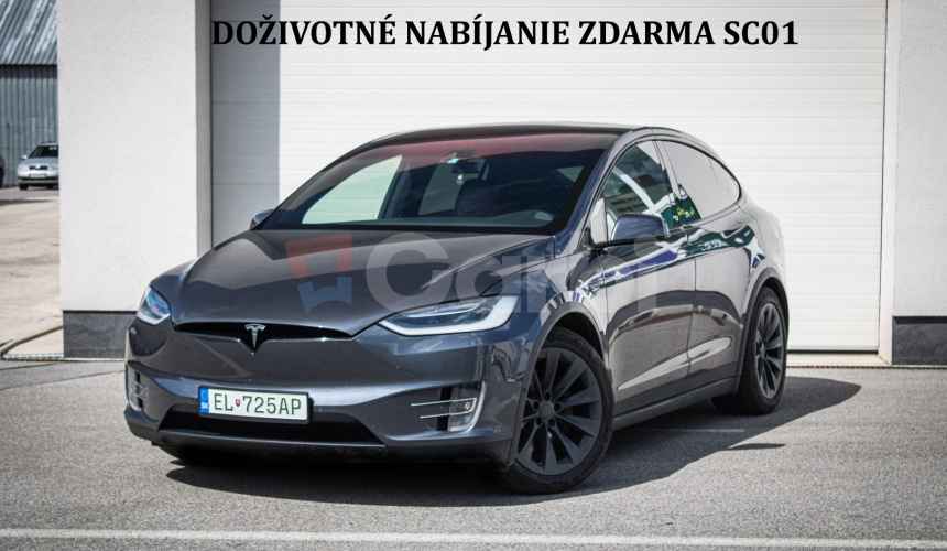 Tesla Model X 90D Premium 7-miestne, Free Supercharger SC01, Carbon, ťažné, odpočet DPH